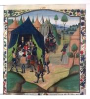 Francais 76, fol. 131, Edouard III dans son camp